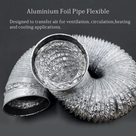 Gaine souple aluminium série GSA - Longueur 3 mètres - Diamètre 125mm
