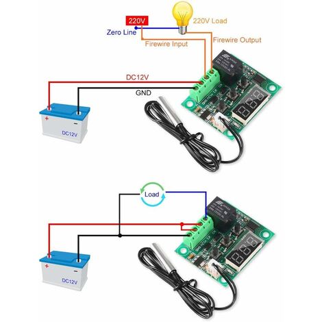 Thermomètre,Thermostat Numérique W1209WK, Régulateur De Température, Cc 12V AC 110V 220V