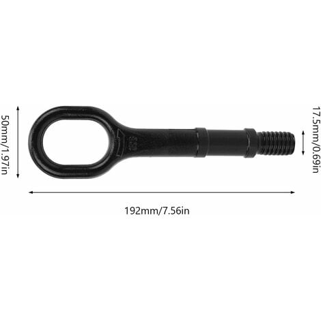Vis de Crochet de Remorquage, Crochet de Remorquage de Voiture en Métal Crochet de Remorquage Robuste Anneau de Remorque pour Pare-chocs 1T0 805 615 A ​​Remplacement pour CC pour Eos pour R32 Rabbit N