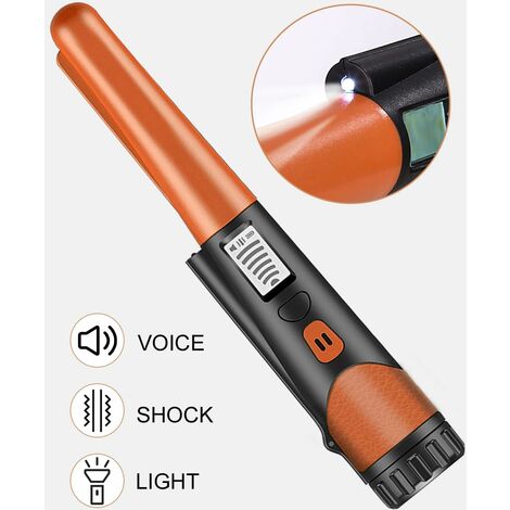 Détecteur de Métaux Portable, IP66 Etanche Pinpointer Détecteur de Métaux  360° Détection pour Enfants Adultes Haute Sensibilité avec Indicateur LED  Intégré pour Chasse au Trésor (Orange) : : Jardin