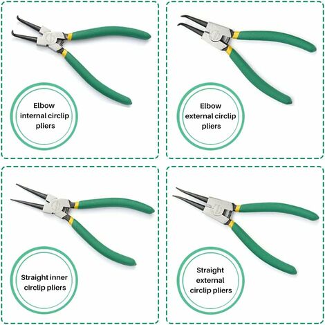 SPEEDWOX Ensemble De Pinces à Circlips Internes Et