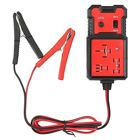 Testeur électronique de relais automobile 12 V avec clips - Testeur de  relais électronique pour réparation automobile