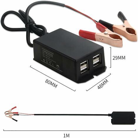 Adaptateur de Chargeur USB Étanche pour Moto et Téléphone