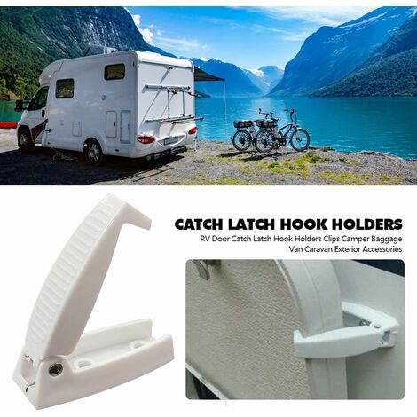 Support de loquet Porte Camping-Car Crochet Rangement pour remorque Camping- Car,Matériau Durable et Installation