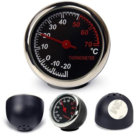 Thermomètre de voiture - Aiguille mécanique - Analogique - Outil de  comptage - Anti-rayures - Haute transparence et durabilité - Instrument de  mesure de la température