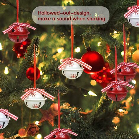 Lot De 24 Grelots De Noël En Métal - 4 Cm, Argent Et Or - Avec Cordon De 5 M - Pour Décoration, Bricolage, Bijoux - 9
