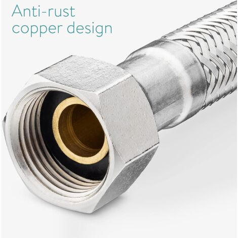 DRE-Tuyau De Raccordement Flexible Robinet Cuisine Anti Corrosion Conduite D'eau Pour Mitigeur Robinet Evier Lavabo Salle De Bain - Bricolage