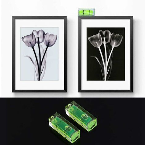 Lot De 3 Mini Niveaux à Bulle Carrés 40 Mm