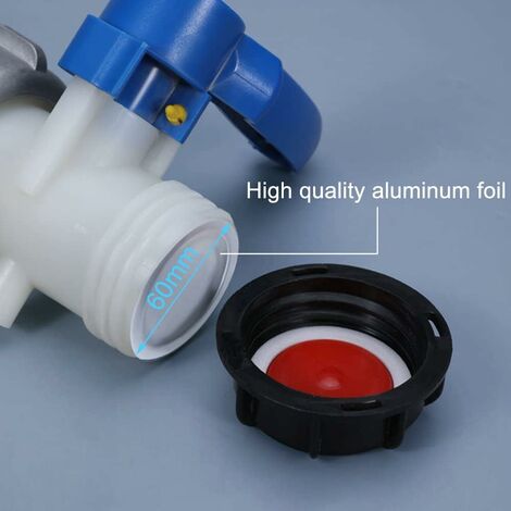 YOSOO Adaptateur Coudé IBC, Connecteur Robinet Cuve Récipient