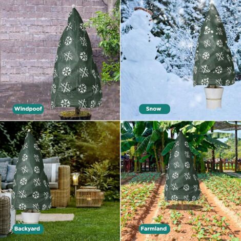 Housse Antigel Pour Plantes Avec Fermeture éclair - Non-tissé Beige 180/200cm - Protection Hiver