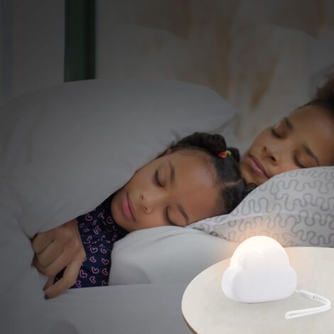 Veilleuse Enfant Lampe Nuage de Nuit Maternité Lampe Chevet Rechargeable Chambre Bébé Cadeau Nouveau-né Fille