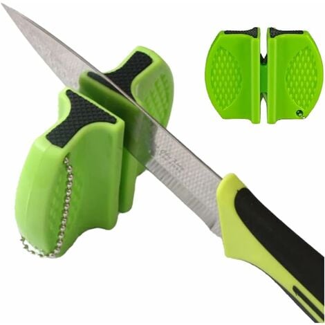 Aiguiseur vert Mini Couteau Électrique Couteaux de Cuisine