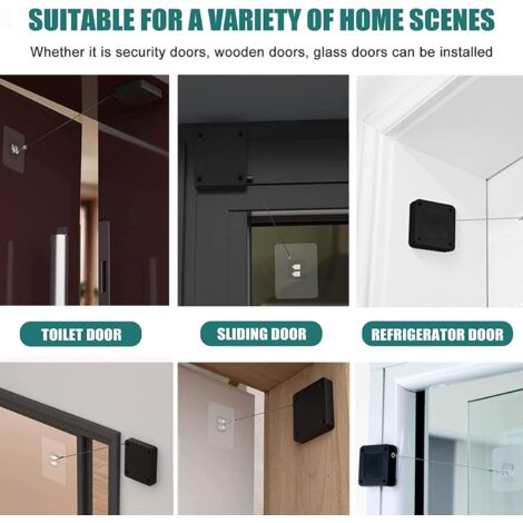 Ferme Porte Automatique 2 Pièces, Avec Cordon De Serrage Domicile