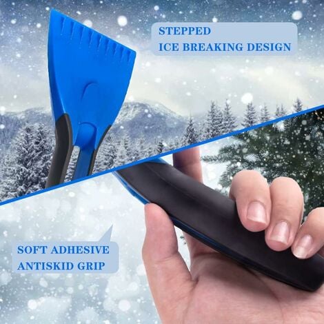 Grattoir à glace télescopique pour voiture avec brosse à neige - Pelle à  neige durable et stable