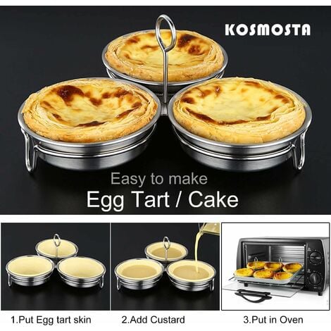 Kosmosta Pocheuse à œufs en acier inoxydable, fabricant d'œufs pochés  parfaits, anneaux de cuiseur à œufs ronds pour outil de cuisson du  petit-déjeuner 3 coquetiers pochés : : Cuisine et Maison