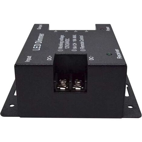 Variateur LED Sans Fil 12V Avec Télécommande Et Panneau - Contrôleur Dimmer Pour Bandes LED Et Lampes Avec Fiche Et Prise