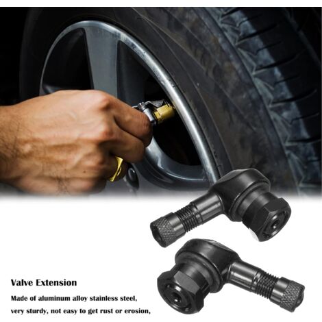 Rallonge Valve Pneu 90° En Cuivre | Adaptateur Universel Voiture, Moto, Vélo | Étanchéité Optimale