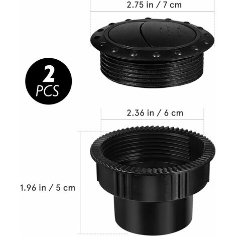 Sortie D'air - 60 Mm/75 Mm - Rotatif - Conduit De Chauffage De Voiture - Conduit D'air Chaud Pour Climatisation (B 75 Mm