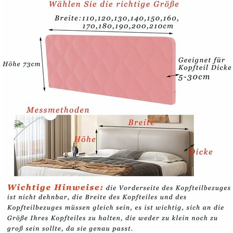 Housse De Tête De Lit King Size En Velours Rembourrée - Protection Élégante Et Confortable 140cm Blanc