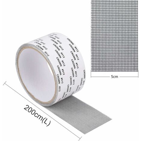 Kit De Réparation De Maillage De Ruban Adhésif Pour Fenêtre Et Porte | Patch Adhésif En Maille De Fibre De Verre Pour Fenêtre Et Porte, Trous Déchirés, écran De Camping-car