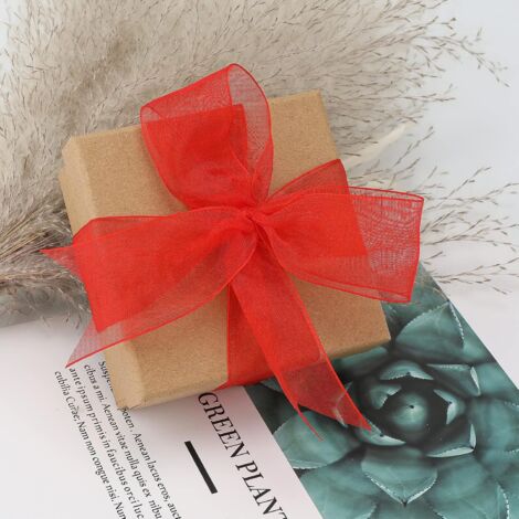 Lot De 10 Rubans Organza Multicolores - 2,5cm X 18m - Pour Emballage Cadeau, Déco Noël, Artisanat