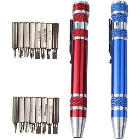 Stylo Multifonction,6 en 1 Stylo à Bille Multifonction, Crochet de