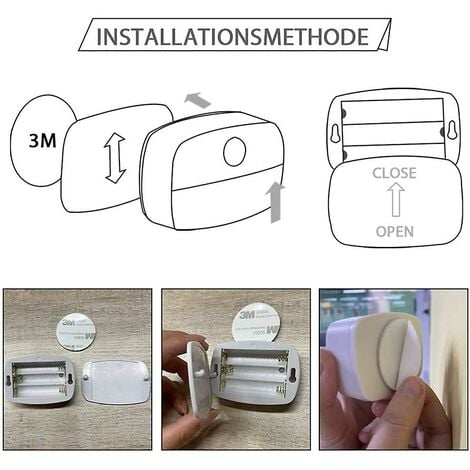 Veilleuse LED, [Lot de 2] Veilleuse PIR LED Auto On Off, Applique Murale, Lampes de Placard Détecteur de Mouvement, Lumières Sûres pour Escaliers, Couloir, Salle de Bain, Cuisine, Armoire [Classe éner