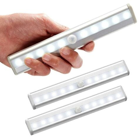 Veilleuse LED sans fil alimentée par piles - Lampe tactile à coller pour  placards, armoires, comptoirs ou buanderies - Piles non incluses - Couleur