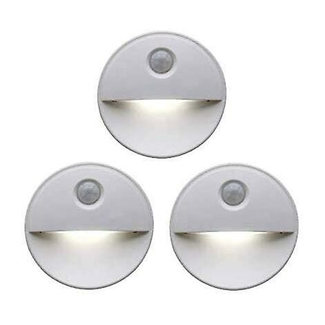 Veilleuse LED détecteur de mouvement  Teinte induisant le sommeil grâce aux ampoules LED  Fonctionnement sans fil  Parfait pour les armoires de salle de bain, les escaliers et plus