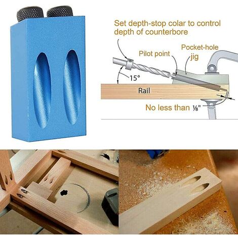 Guide De Perçage En Acier Inoxydable - Manchon De Localisation 8 Mm Ou 15 Mm - Pour Perçage Précis Sur Bois