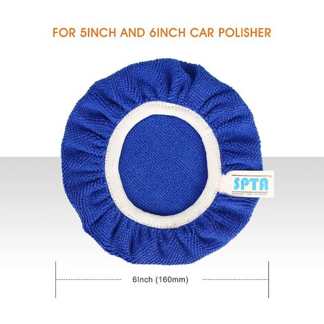 Kit De 8 Bonnets De Polissage Microfibre ATopoler - Parfaits Pour Lustrage Et Cirage Auto (230-250mm)