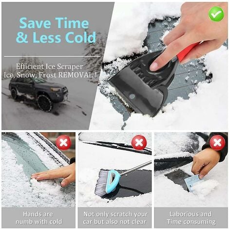 Pelle à neige pour grattoir à glace de voiture, dégivrage de voiture, outil  de nettoyage de déneigeur de voiture - Temu France