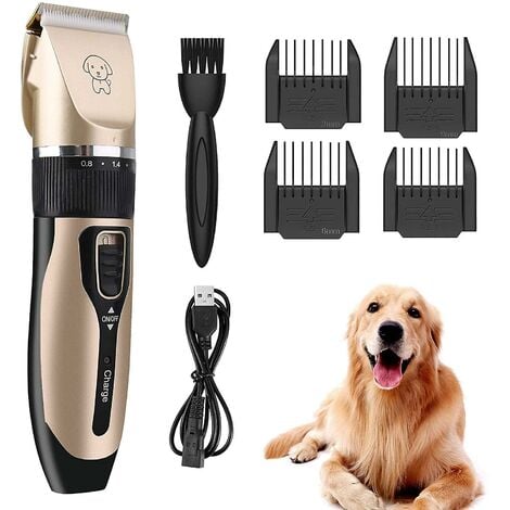 Tondeuse pour Chien/Chat,Tondeuse à cheveux pour animaux, Pro aspirateur  poil de chien et accessoire