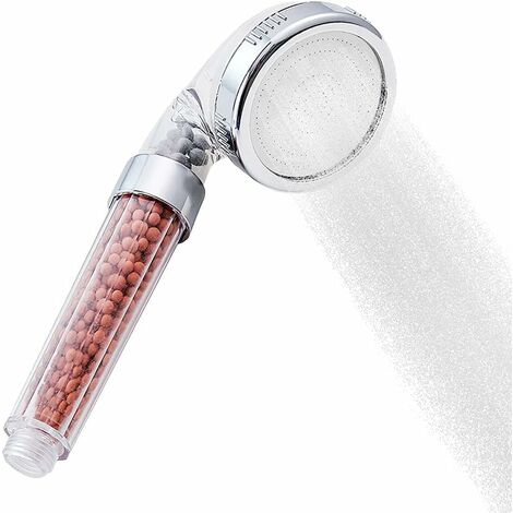 pommeau de douche haute pression,Pommeau de douche avec filtre, douchette douche salle de bain, pommeau de douche massant avec 3 + 1 types de jet (Gris
