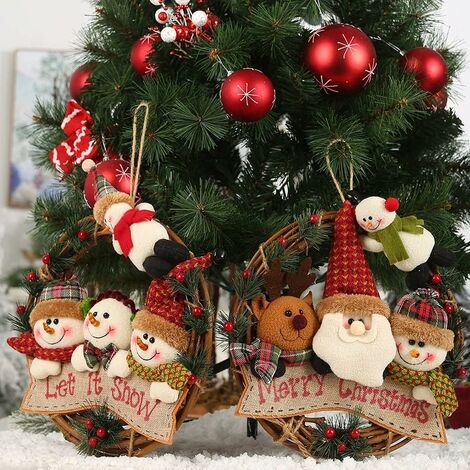 Ornement De Noël En Résine 3D Gland - Décoration Murale Intérieur Extérieur - Style Naturel
