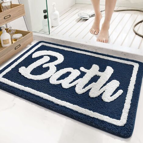 Tapis de bain antidérapant Douche absorbante Tapis de salle de