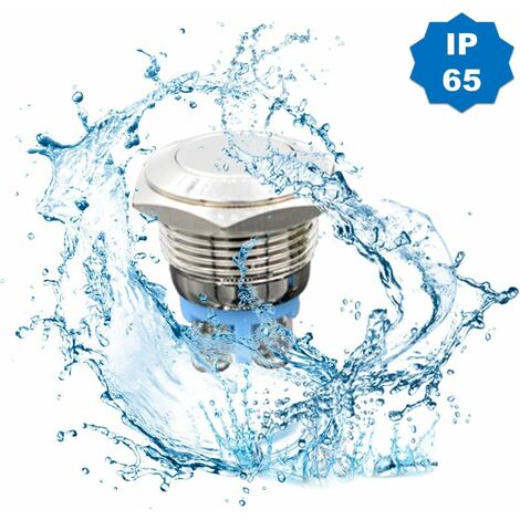 Gebildet 4pcs 12mm 3A 12V/24V/125V/250V AC Autobloquant Interrupteur Bouton Poussoir Étanche En Cuivre Nickelé On Off Bouton-Poussoir Interrupteur(Tête Haute