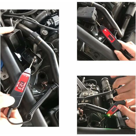 Testeur de circuit de tension de camion de voiture Auto 6v 12v 24v 36v DC  Line Testeur Outils de test de sonde de diagnostic de voiture stylo  d'ampoule de polarité stylo