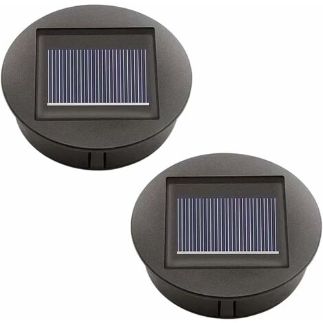Suave Comme 2 Pcs Lampes Solaires De Rechange - 8 Cm - Étanche IP44 - Panneau Led Lanterne Solaire