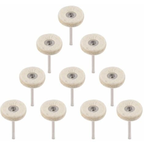 Roue de polissage – 1 disque de polissage en feutre doux 100 x 25 mm Beige  : : Bricolage