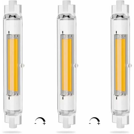 Ampoule Led R7s 78-118mm 5-20w Dimmable, Blanc Chaud 3000k 3000lm