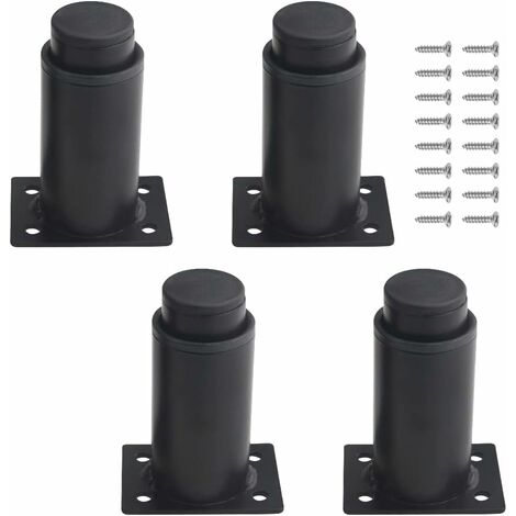 Lot De 4 Pieds De Meubles Réglables En Métal Robuste Pour Lit, Canapé, Table, Lit, (80 Mm-120 Mm