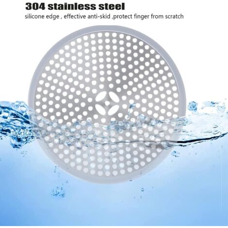 Grille De Douche Anti-Cheveux En Acier Inox 304 - 12 Cm - Protection Canalisation Cuisine & Salle De Bain