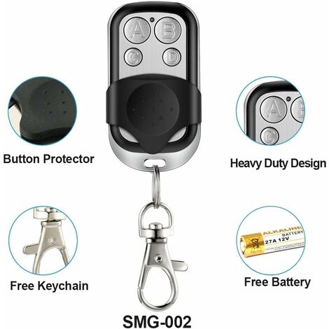 3 pièces 433.92Mhz Universel Copie Sans Fil Télécommande Porte-clés Émetteur RF pour Clone Porte De Garage Ouvre-porte 433Mhz Duplicateur