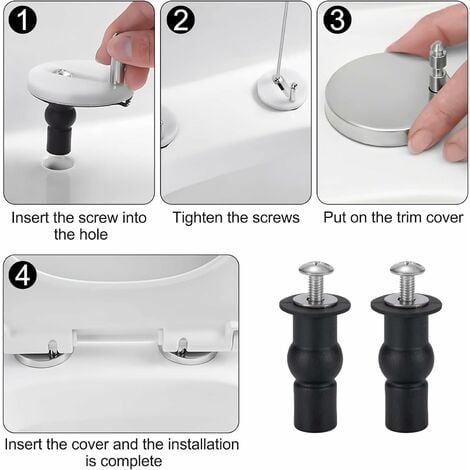 Fixation de Siège de Toilette Charnière de Siège de Toilette Fixation  Abattant WC Vis Pour Les