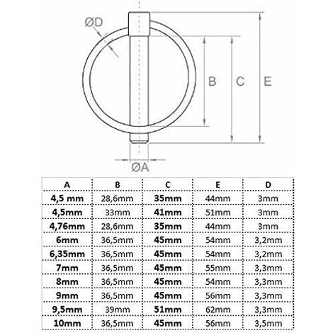 10 Goupilles à Chevilles 4 X 45 Mm Tête Ronde Chanfreinée - Par Uxcell, Neuves