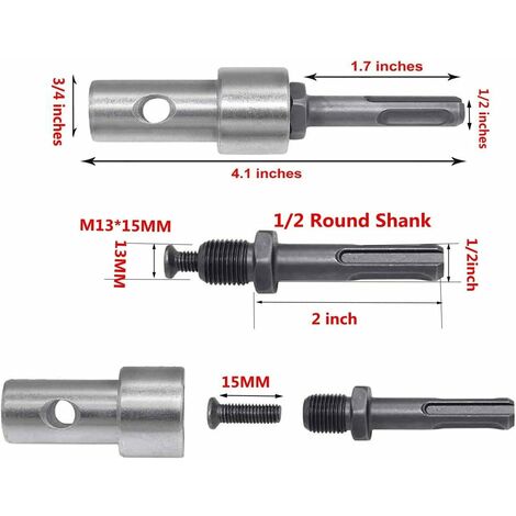 Vearter Adaptateur De Andrin Agnétique De 1/16 à 1/2", Tige Weldon De