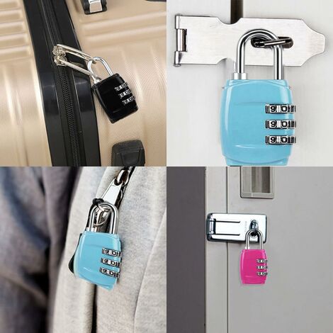 Acheter Serrure à combinaison 3 chiffres mot de passe serrure à Code cadenas  à bagages Mini dortoir armoire serrure maison