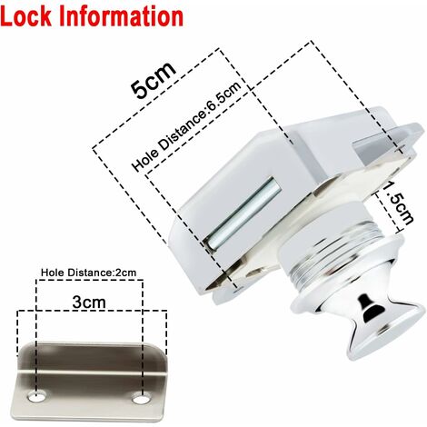 Bouton Poussoir Camping Car - Serrure Loquet Porte Fermeture Placard Bouton Pour Rv Caravane De