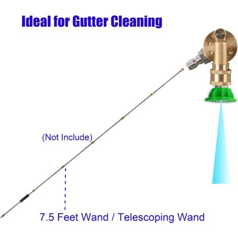 Nettoyeur De Gouttière Télescopique 3,9 M - Avec Brosse à Angle Réglable Pour Toit Et Fenêtres - 2